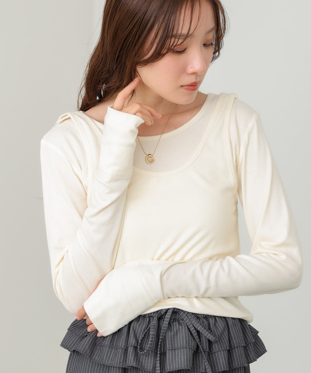 パイピングリブトップス&タンクSET