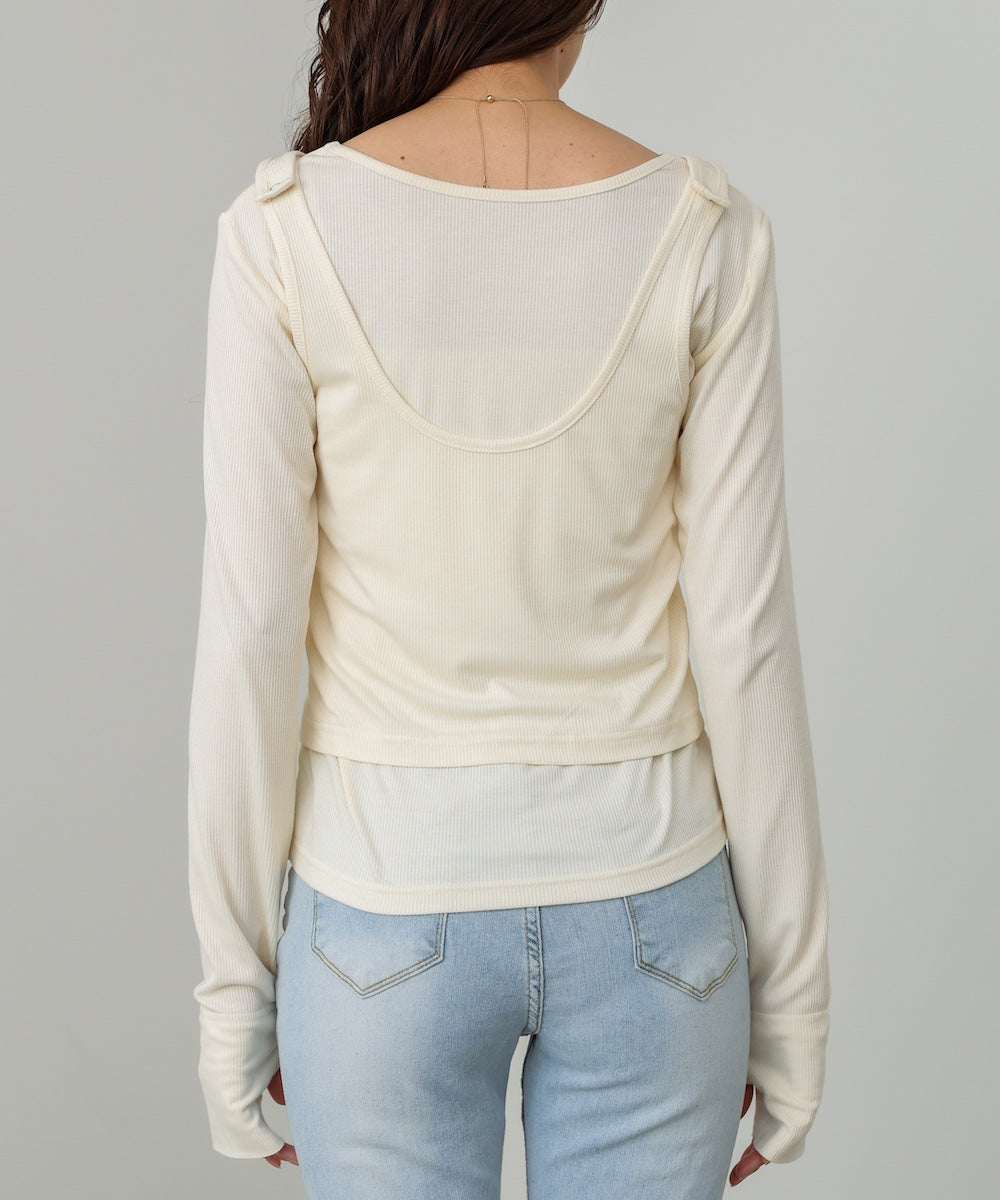 パイピングリブトップス&タンクSET