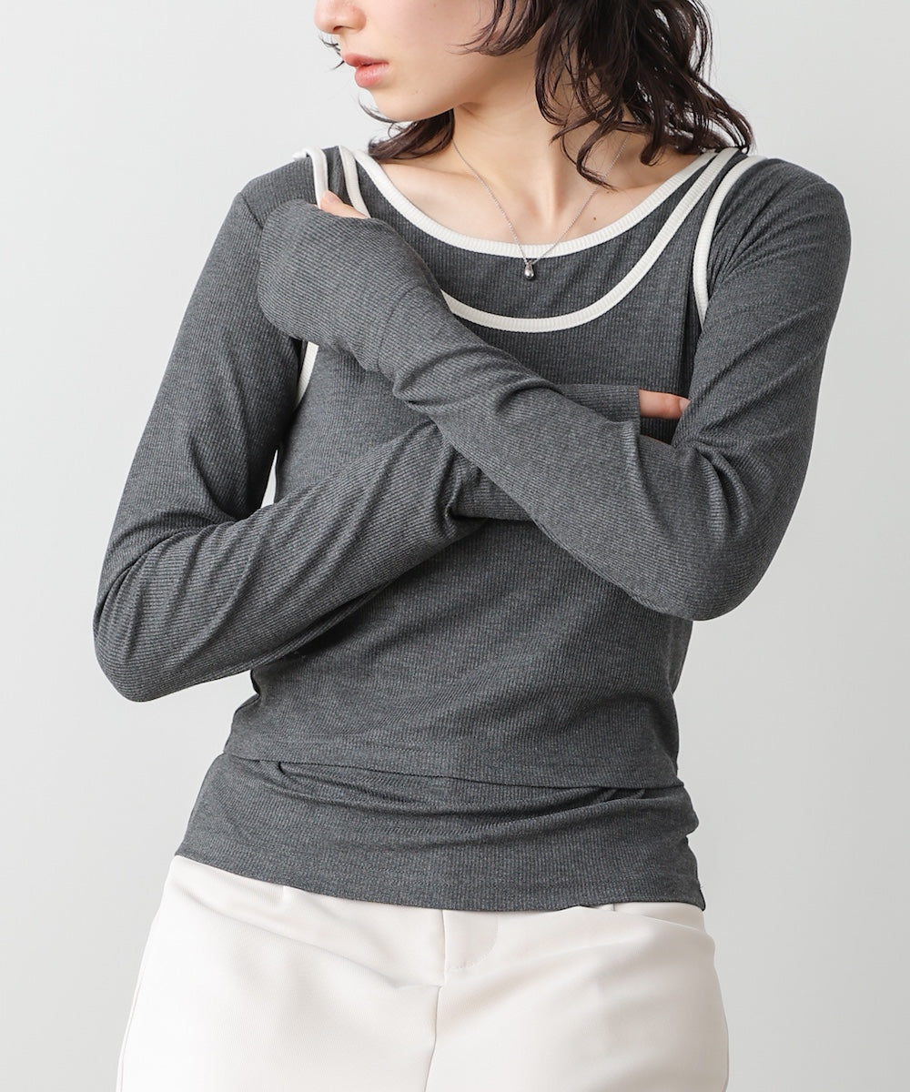 パイピングリブトップス&タンクSET