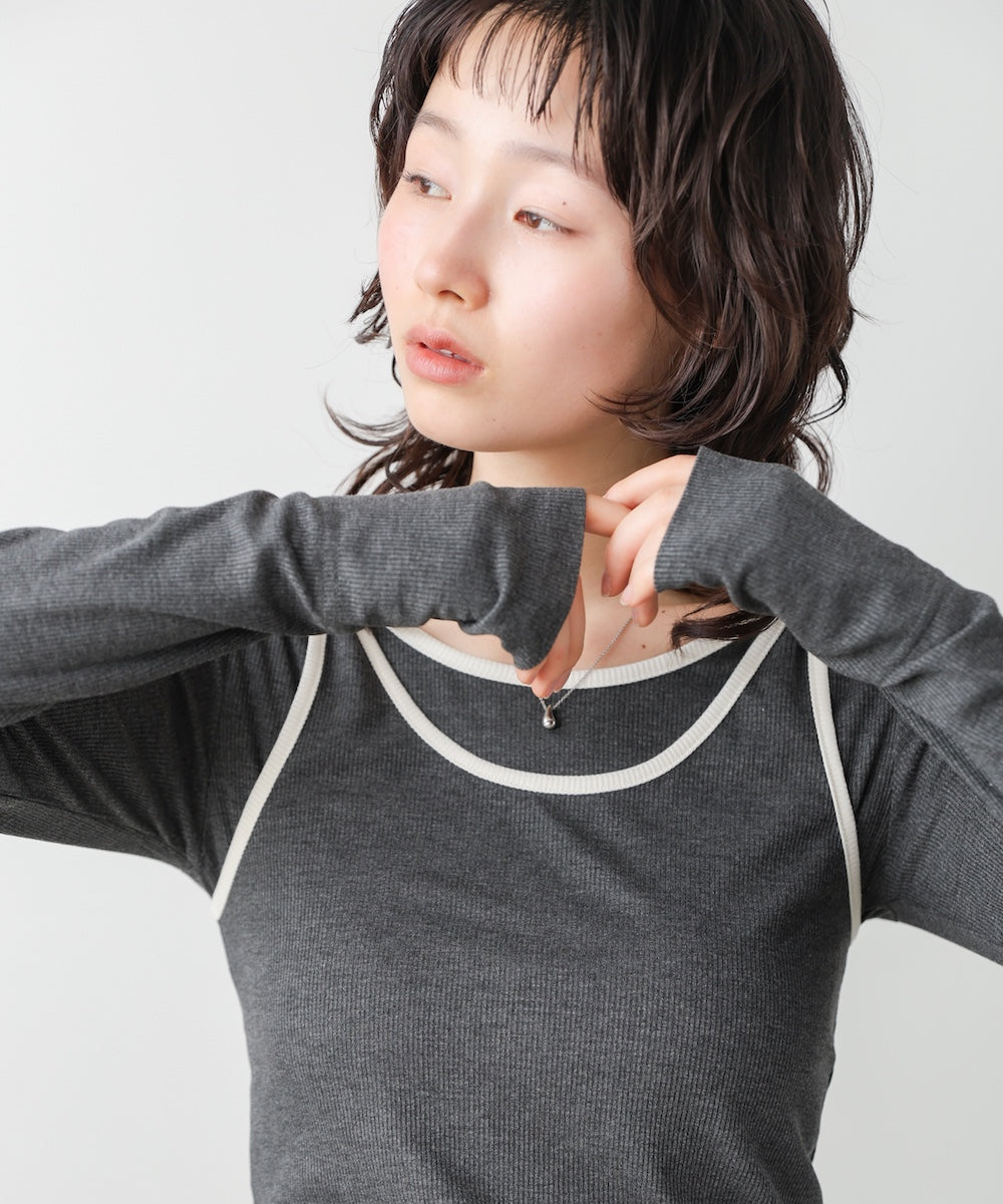 パイピングリブトップス&タンクSET