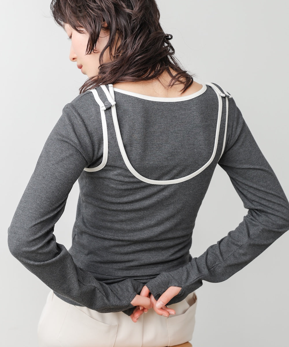 パイピングリブトップス&タンクSET