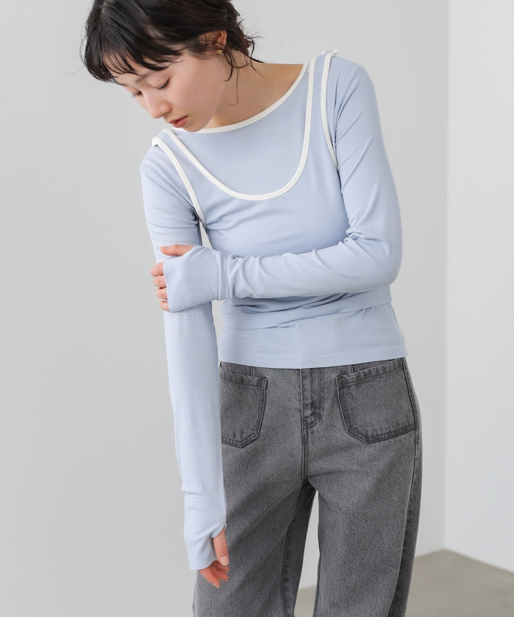 パイピングリブトップス&タンクSET