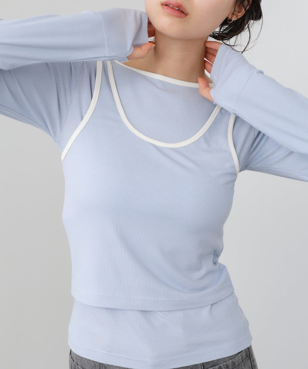 パイピングリブトップス&タンクSET