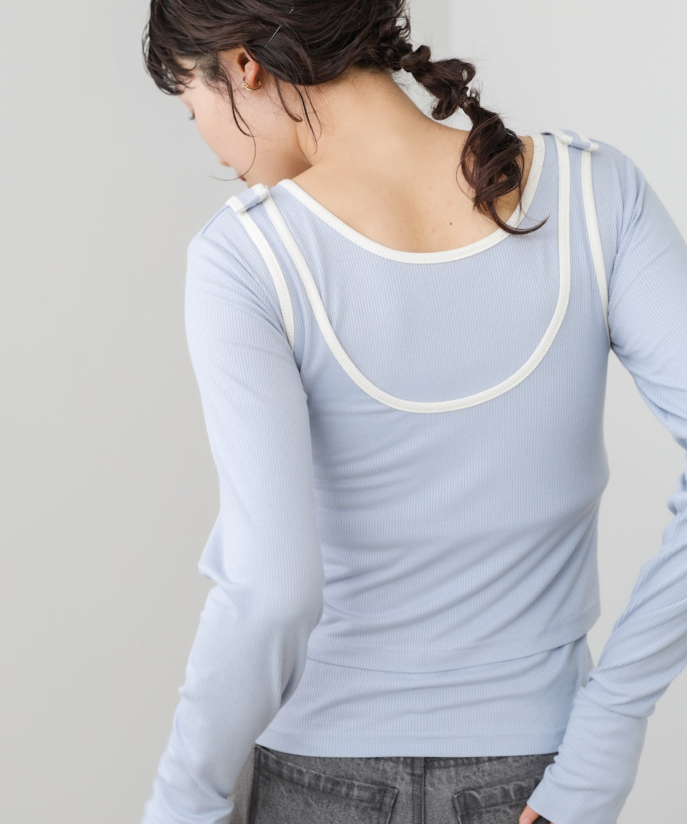 パイピングリブトップス&タンクSET