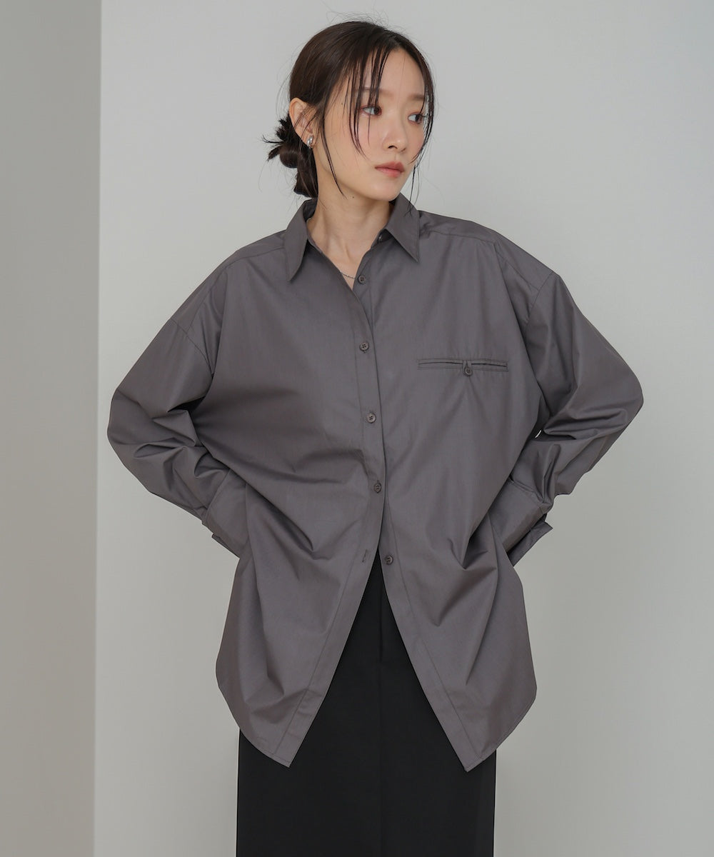 ロングシャツブラウス