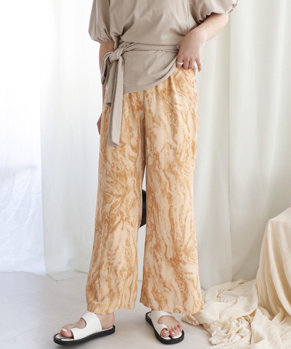 NUANCE MARBLE DESIGN PANTS