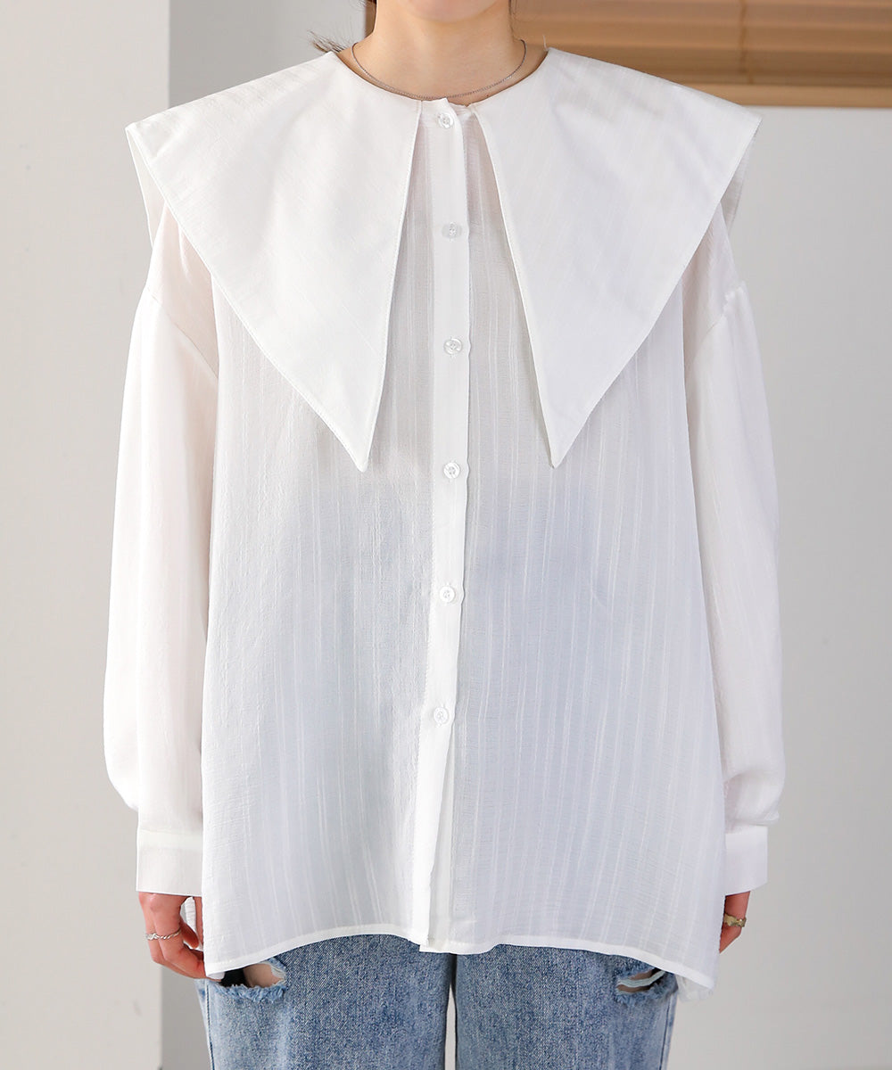 BIG SAILOR COLLAR BLOUSE