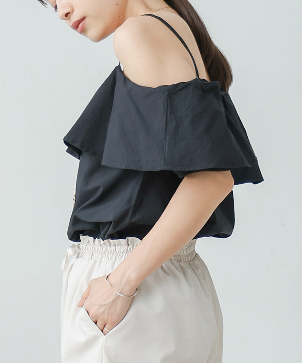 ASYMMETRICAL OFF SHOULDER BLOUSE