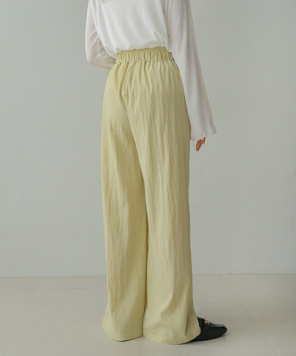 SEMI-WIDE NYLON PANTS