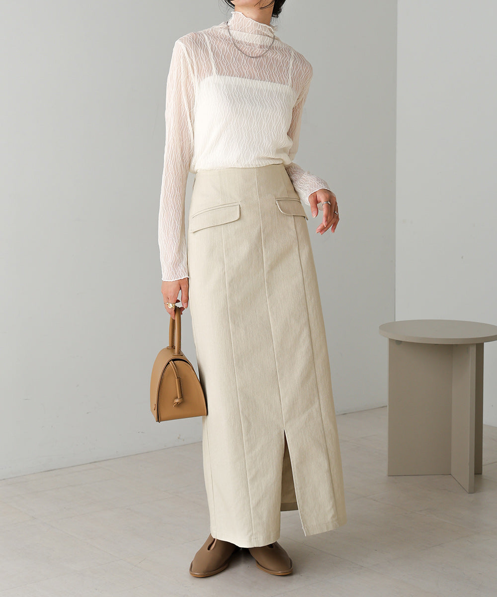 SHEER HIGH NECK TOPS