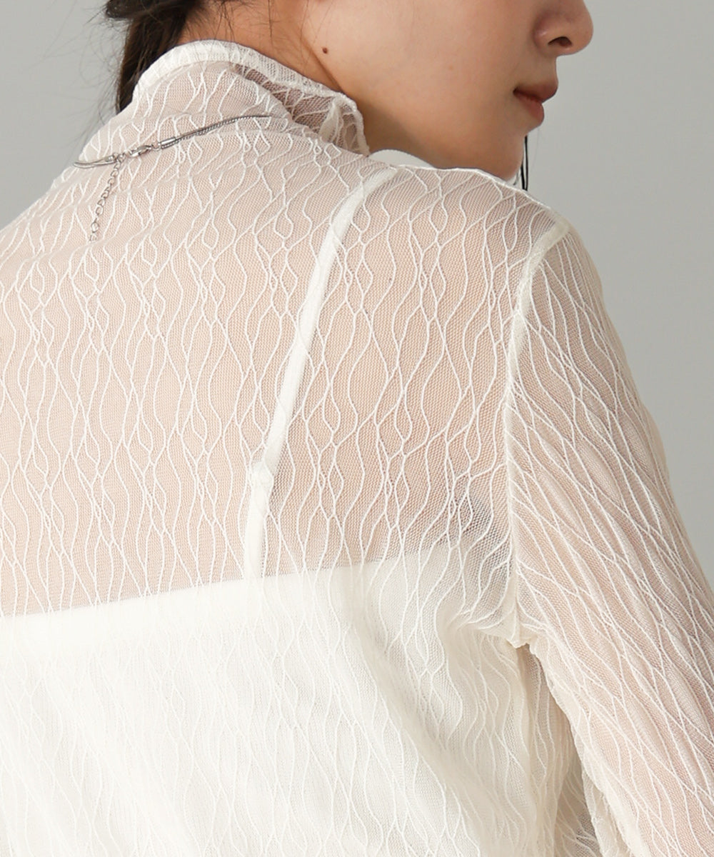 SHEER HIGH NECK TOPS