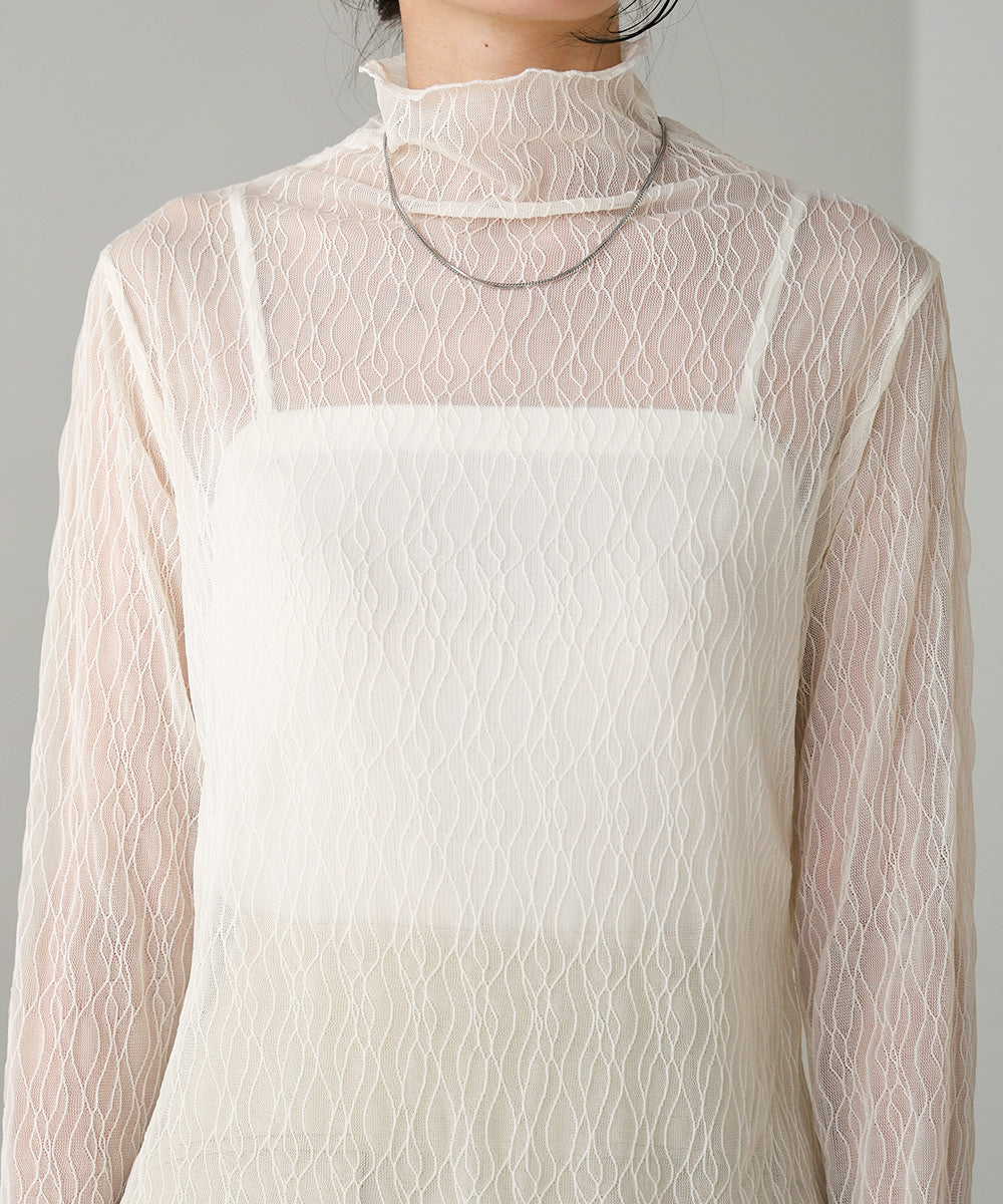 SHEER HIGH NECK TOPS