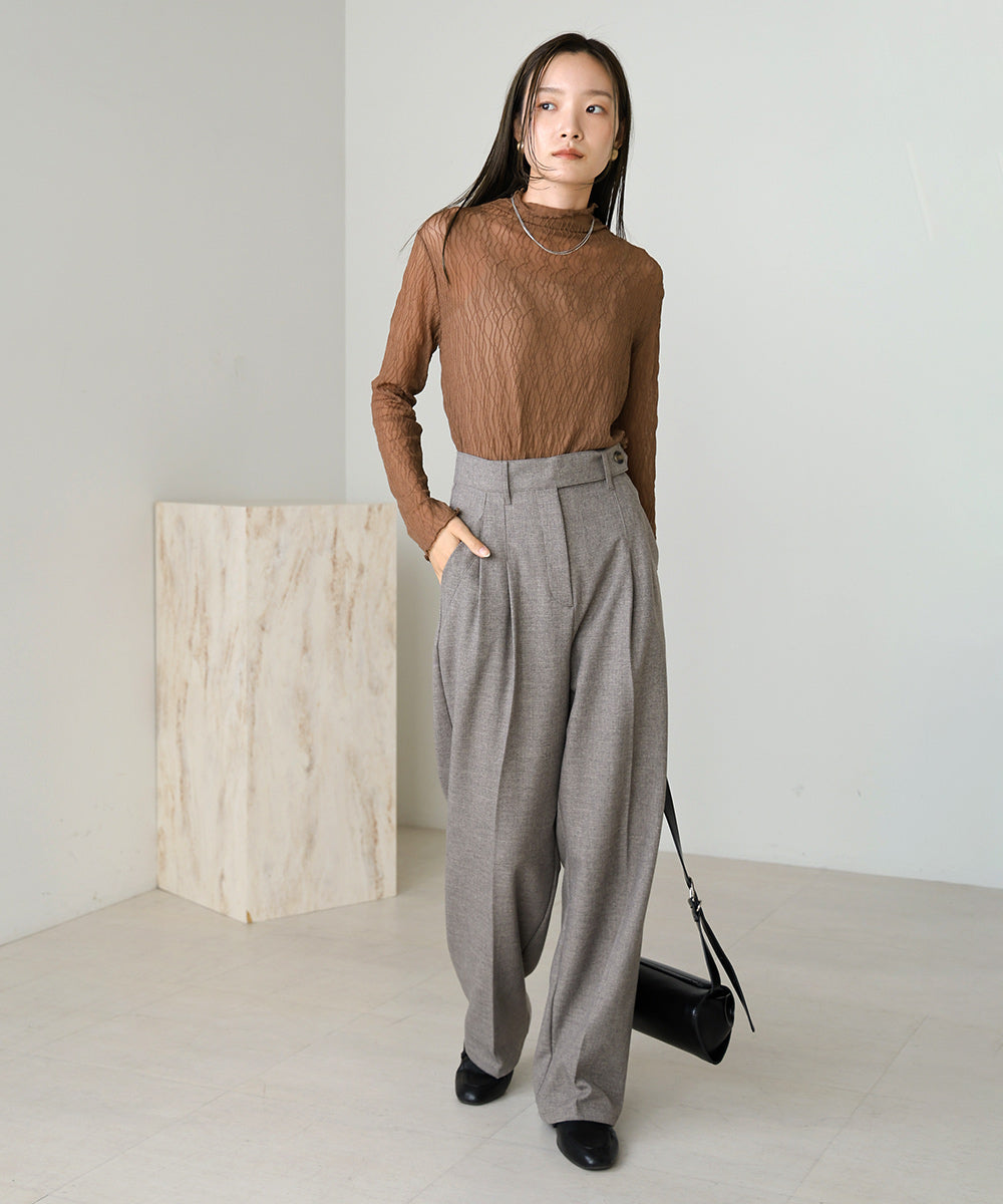 SHEER HIGH NECK TOPS