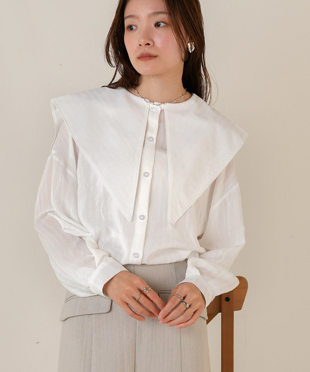 BIG SAILOR COLLAR BLOUSE