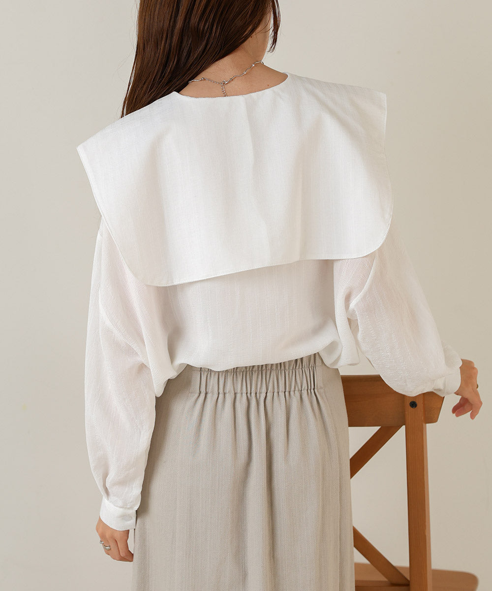 BIG SAILOR COLLAR BLOUSE