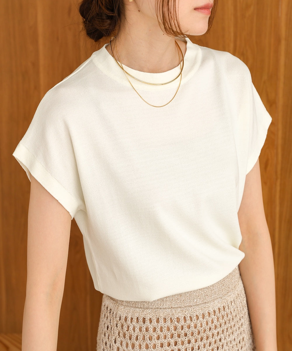 フレンチスリーブドライタッチトップス