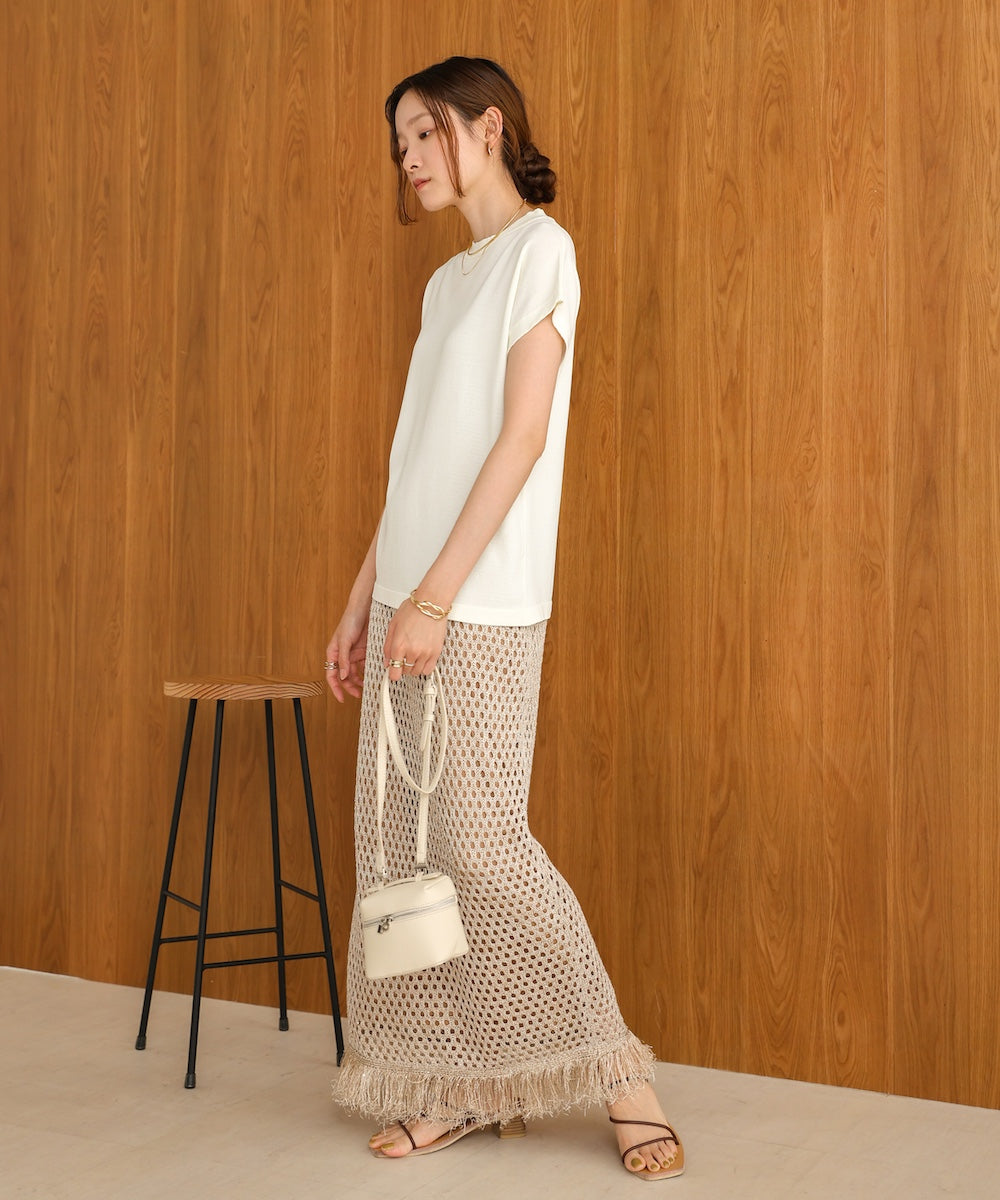 フレンチスリーブドライタッチトップス