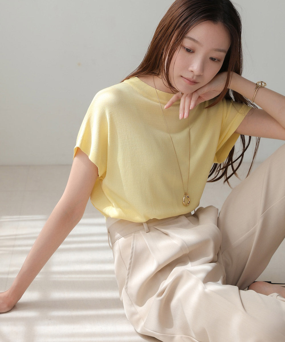 フレンチスリーブドライタッチトップス