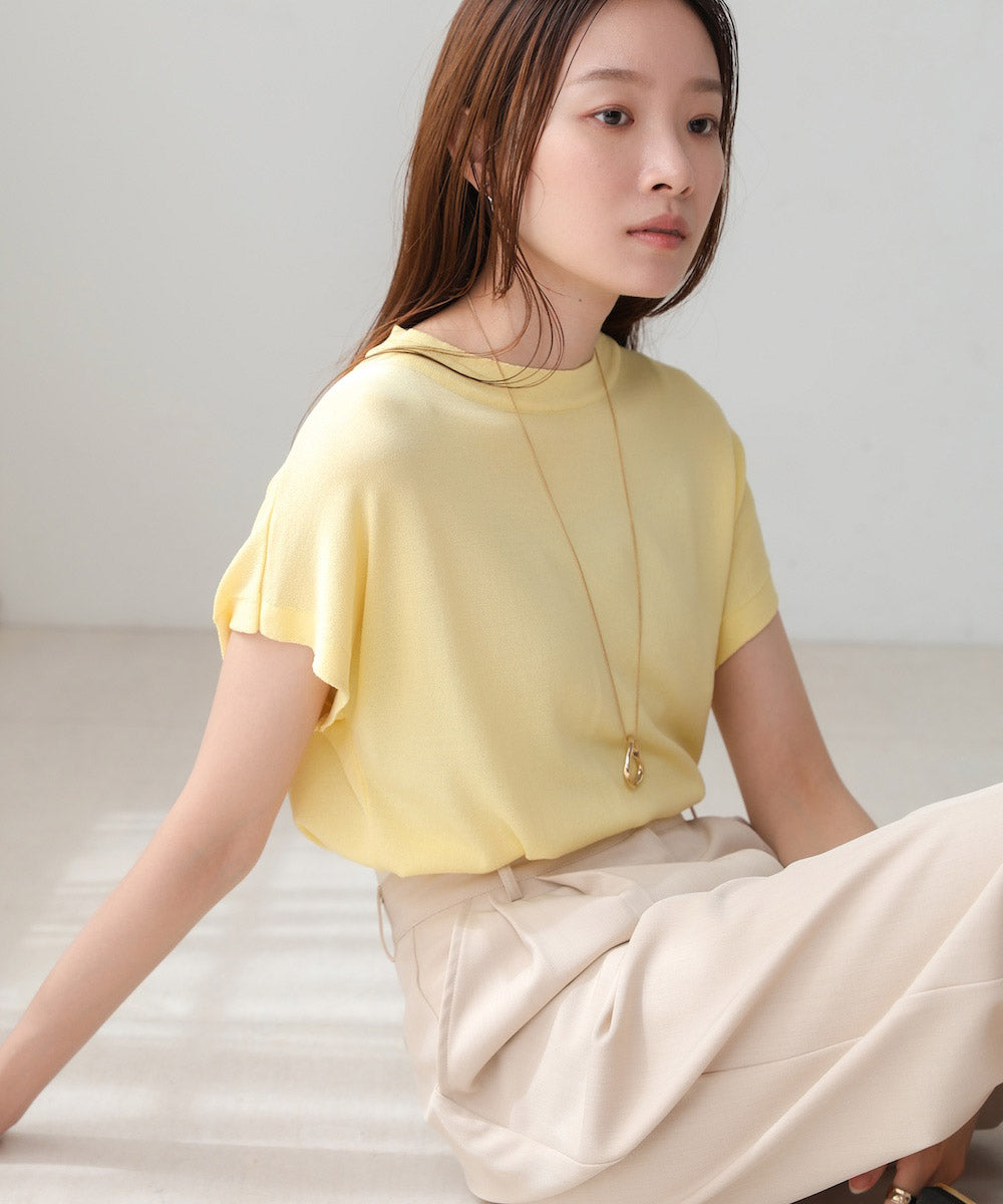 フレンチスリーブドライタッチトップス