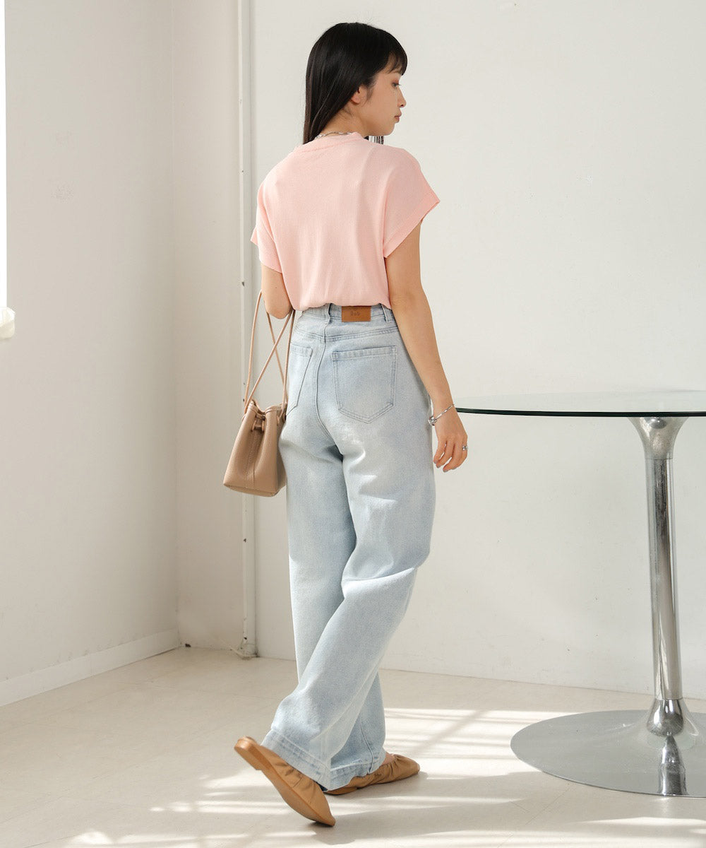 フレンチスリーブドライタッチトップス