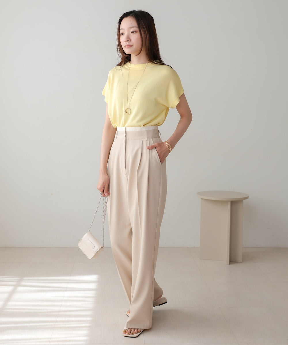 フレンチスリーブドライタッチトップス