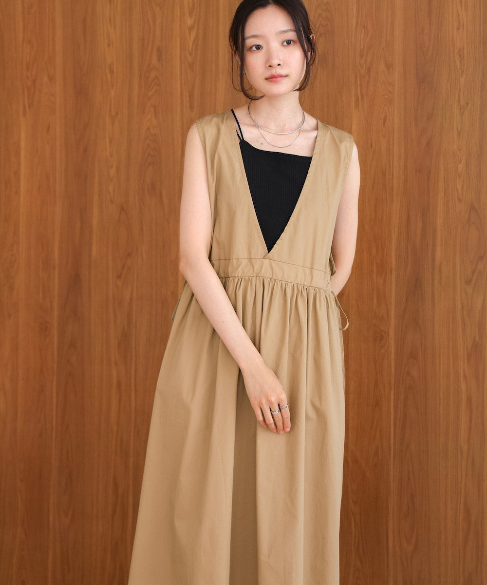 side ribbon jumper onepiece