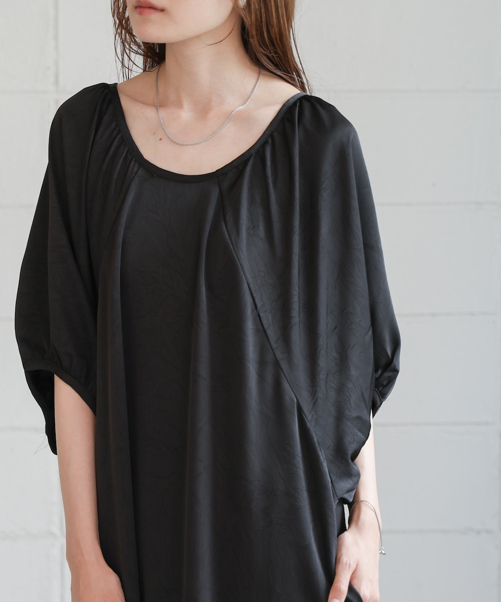 gathered sleeve onepiece