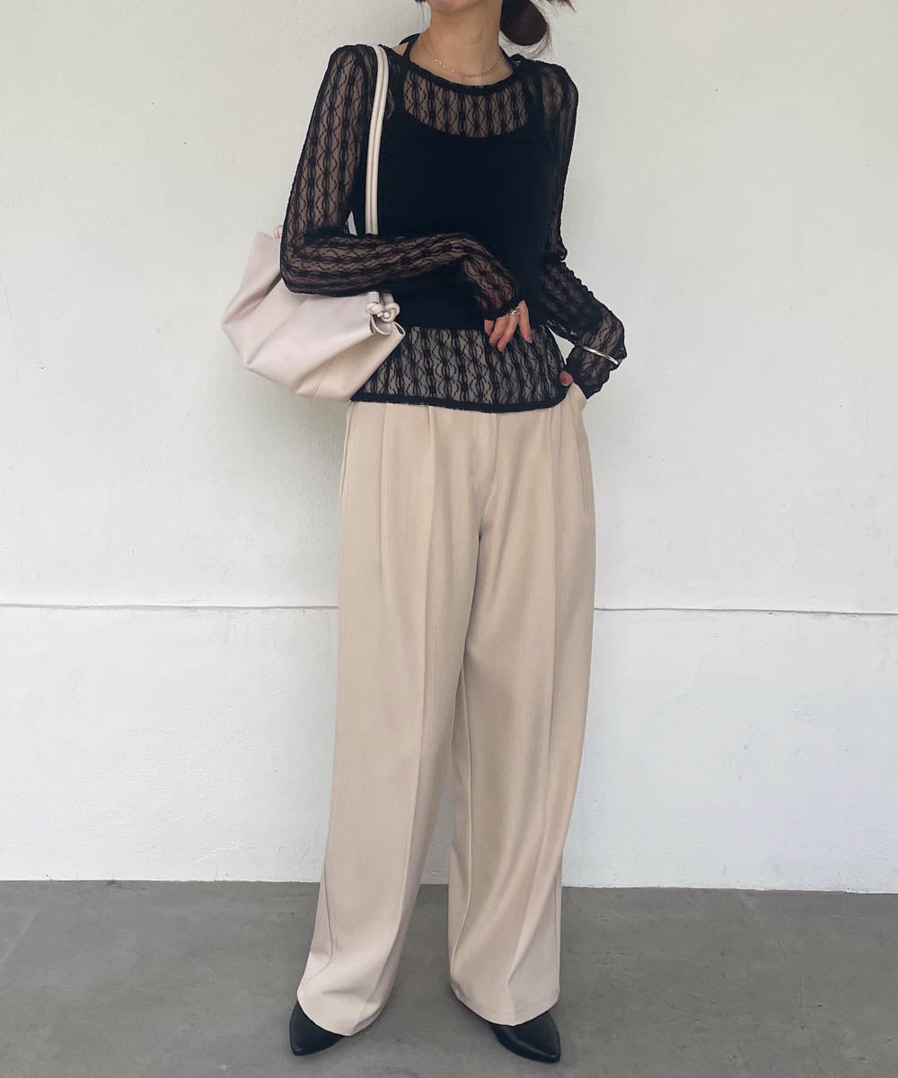 halter neck cami + lace tops