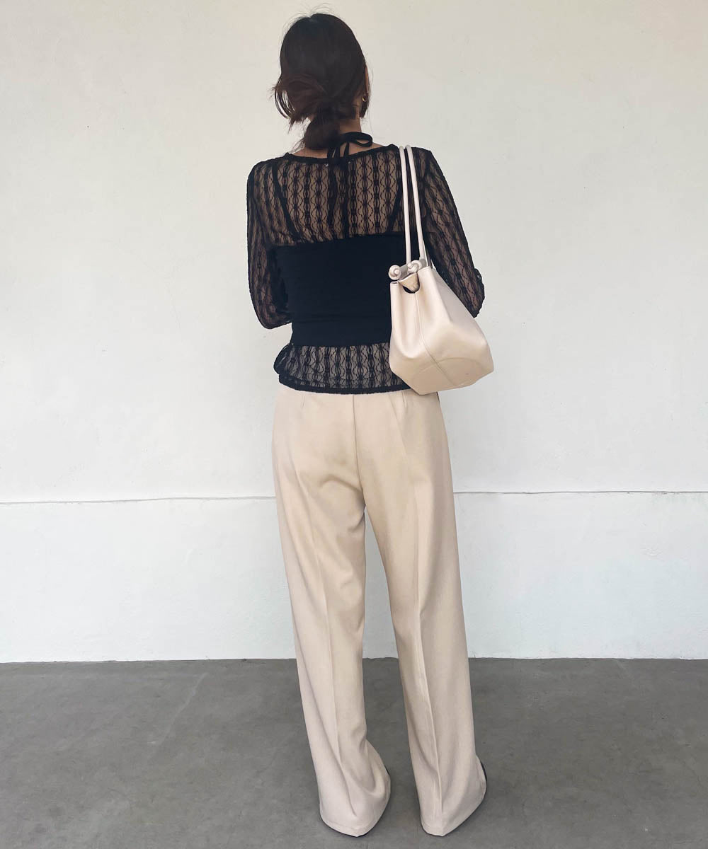 halter neck cami + lace tops