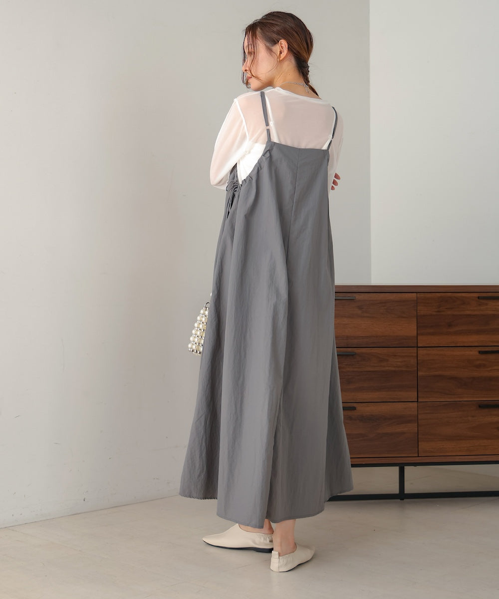side ribbon cami onepiece
