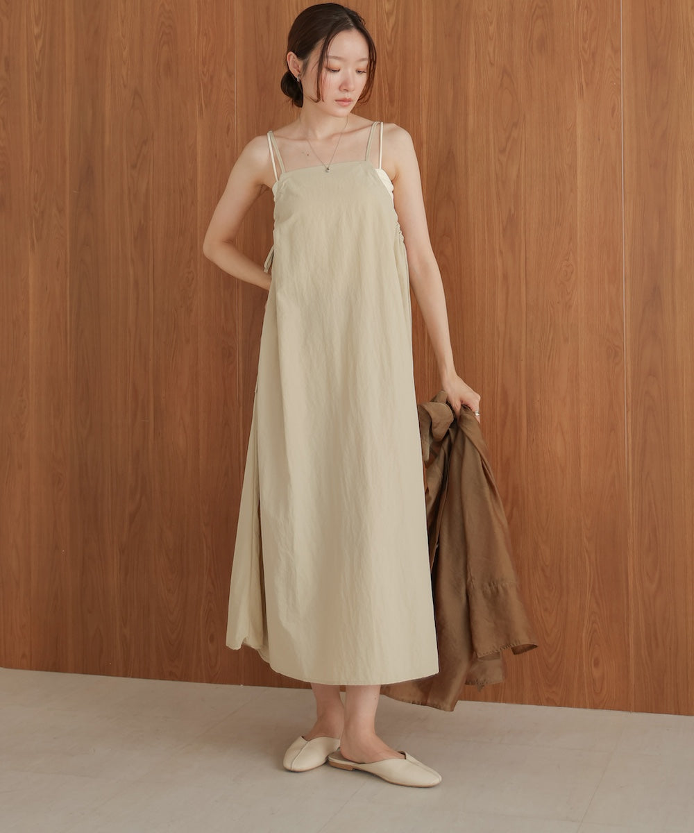 side ribbon cami onepiece