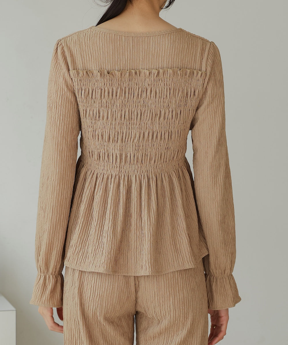 square neck tops + relaxed pants setup