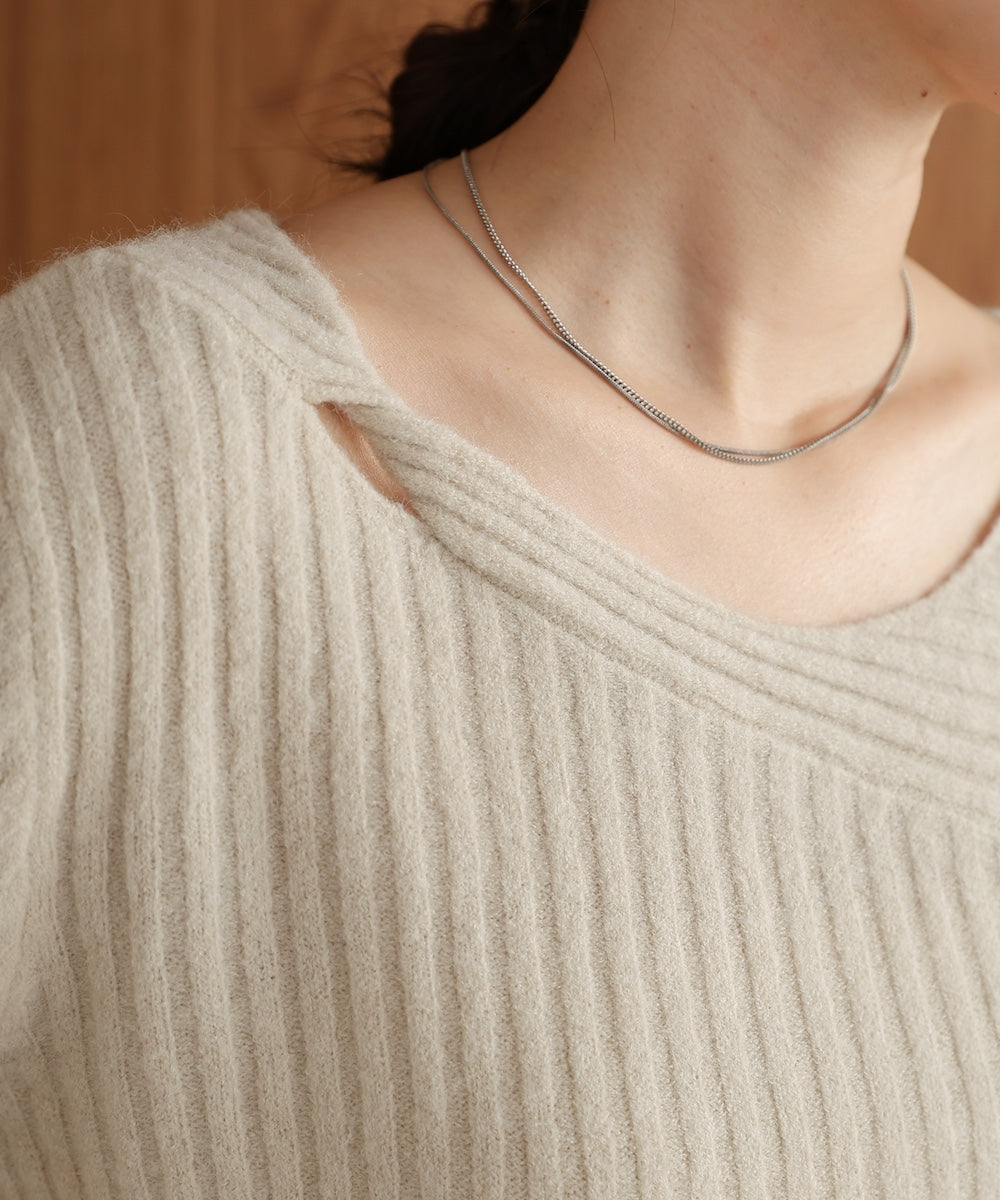 switching knit tops