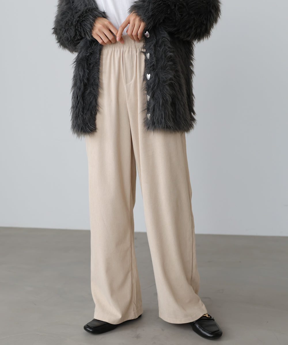 コーデュロイイージーパンツ