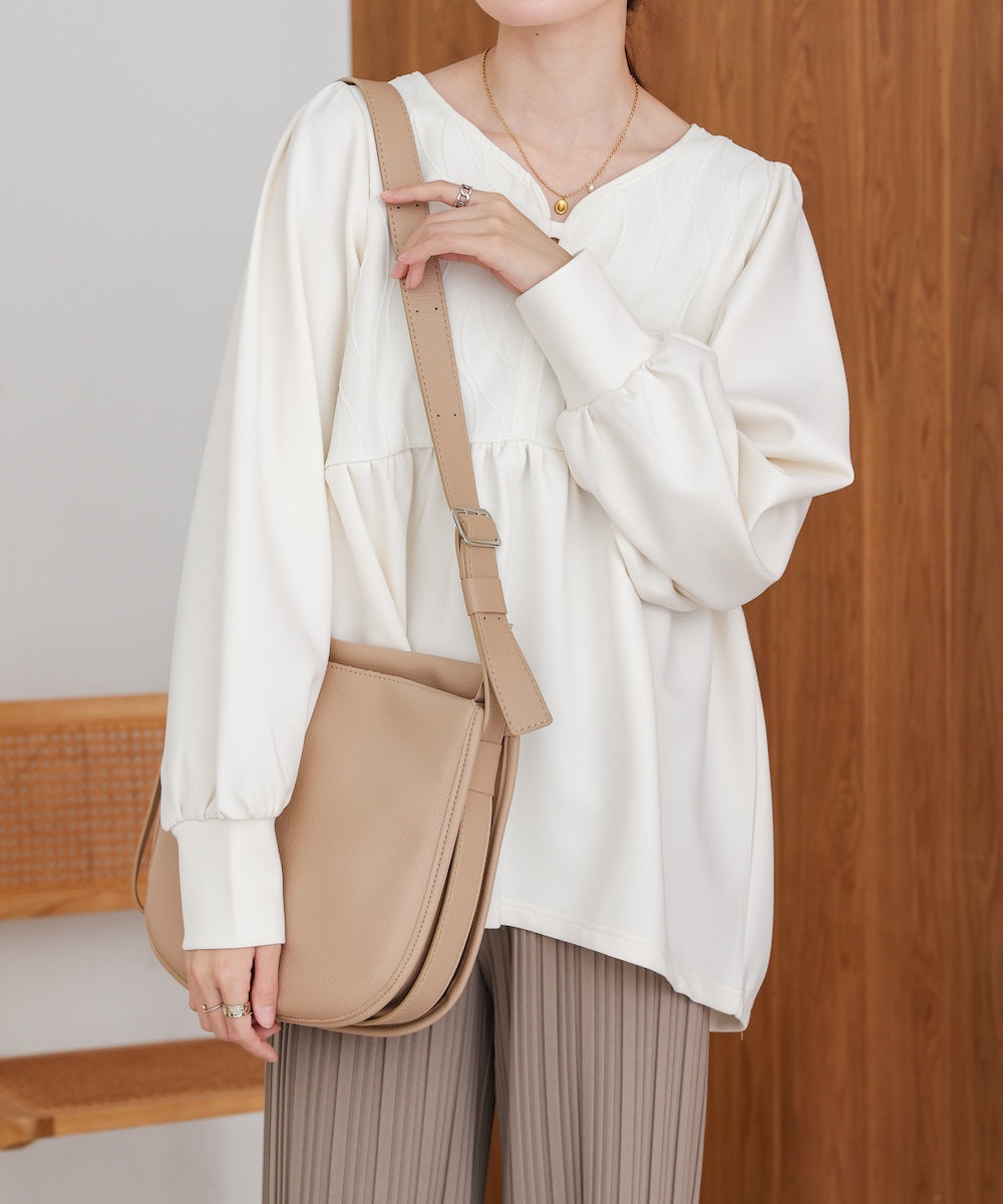 サイドベルトデザインショルダーバッグ