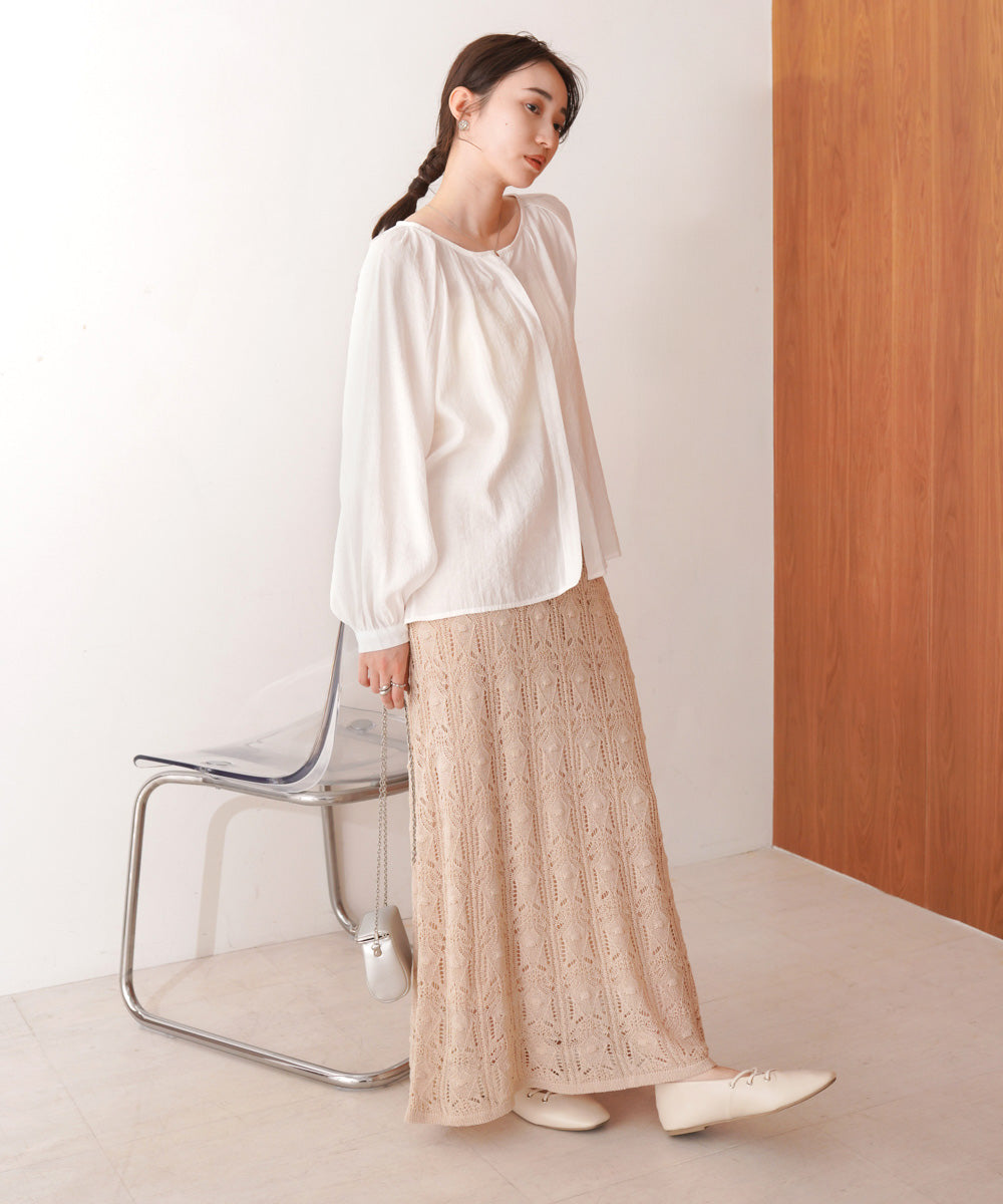クロシェ編みスカート