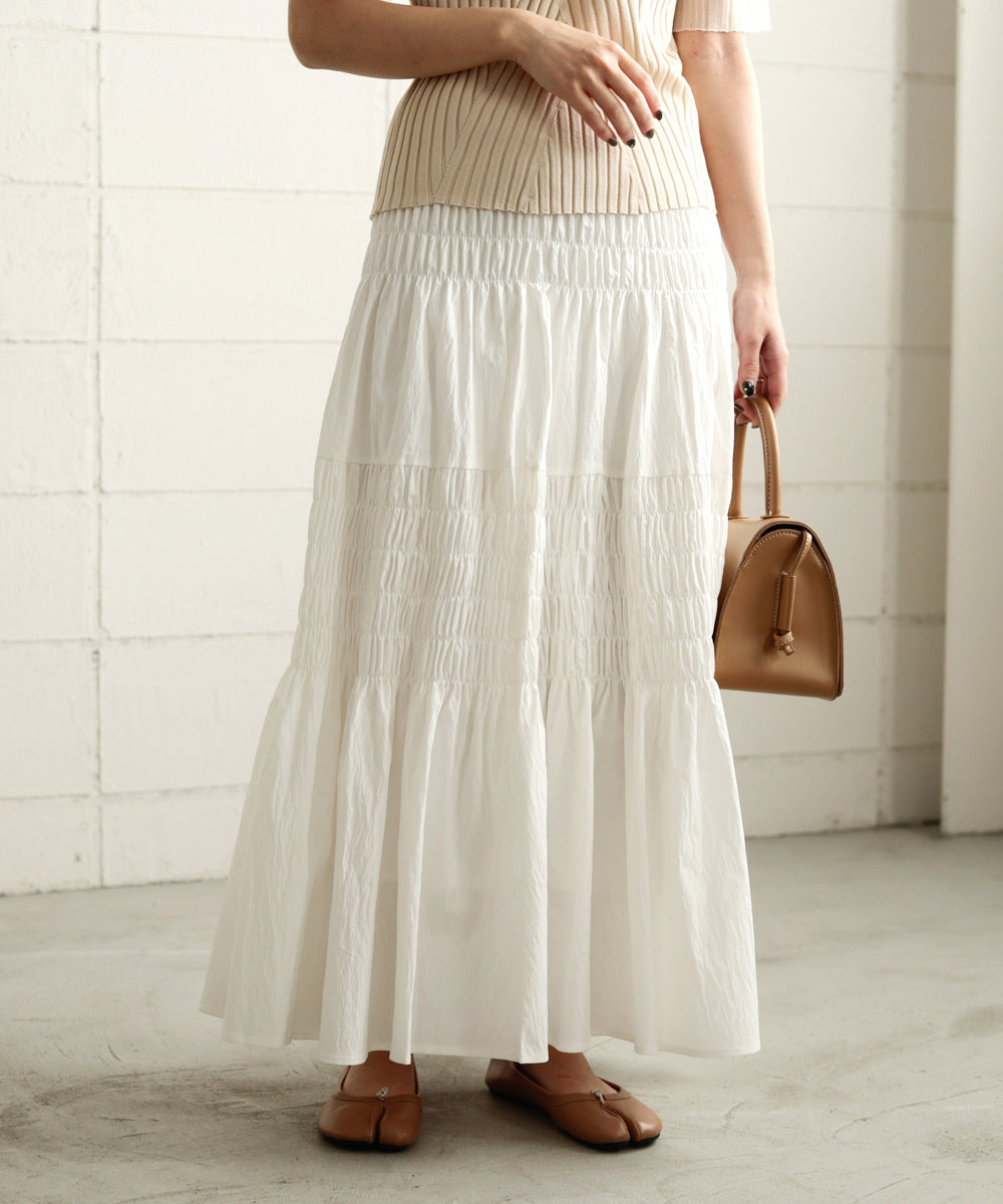 コットンギャザースカート