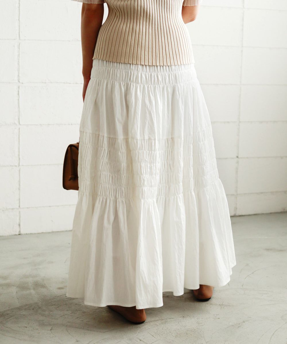 コットンギャザースカート