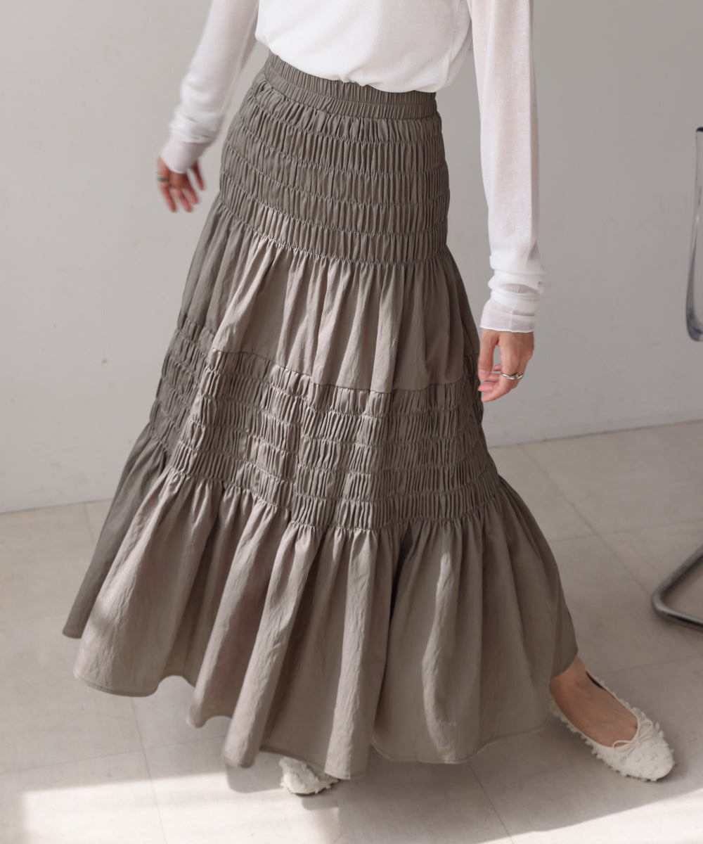 コットンギャザースカート