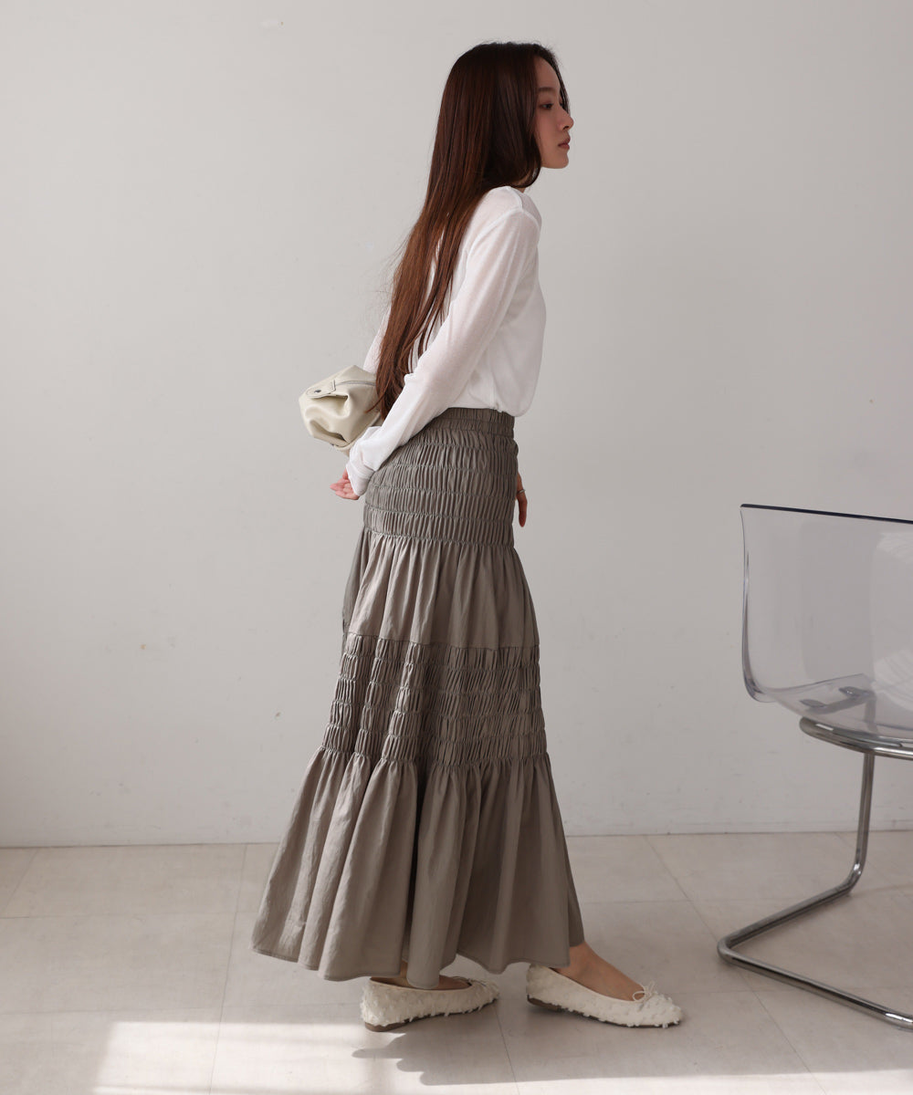 コットンギャザースカート