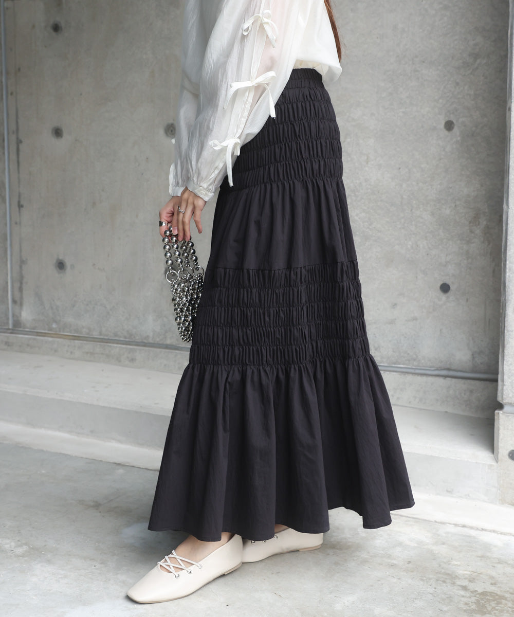 コットンギャザースカート