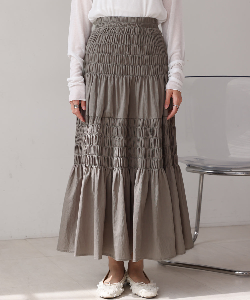 コットンギャザースカート