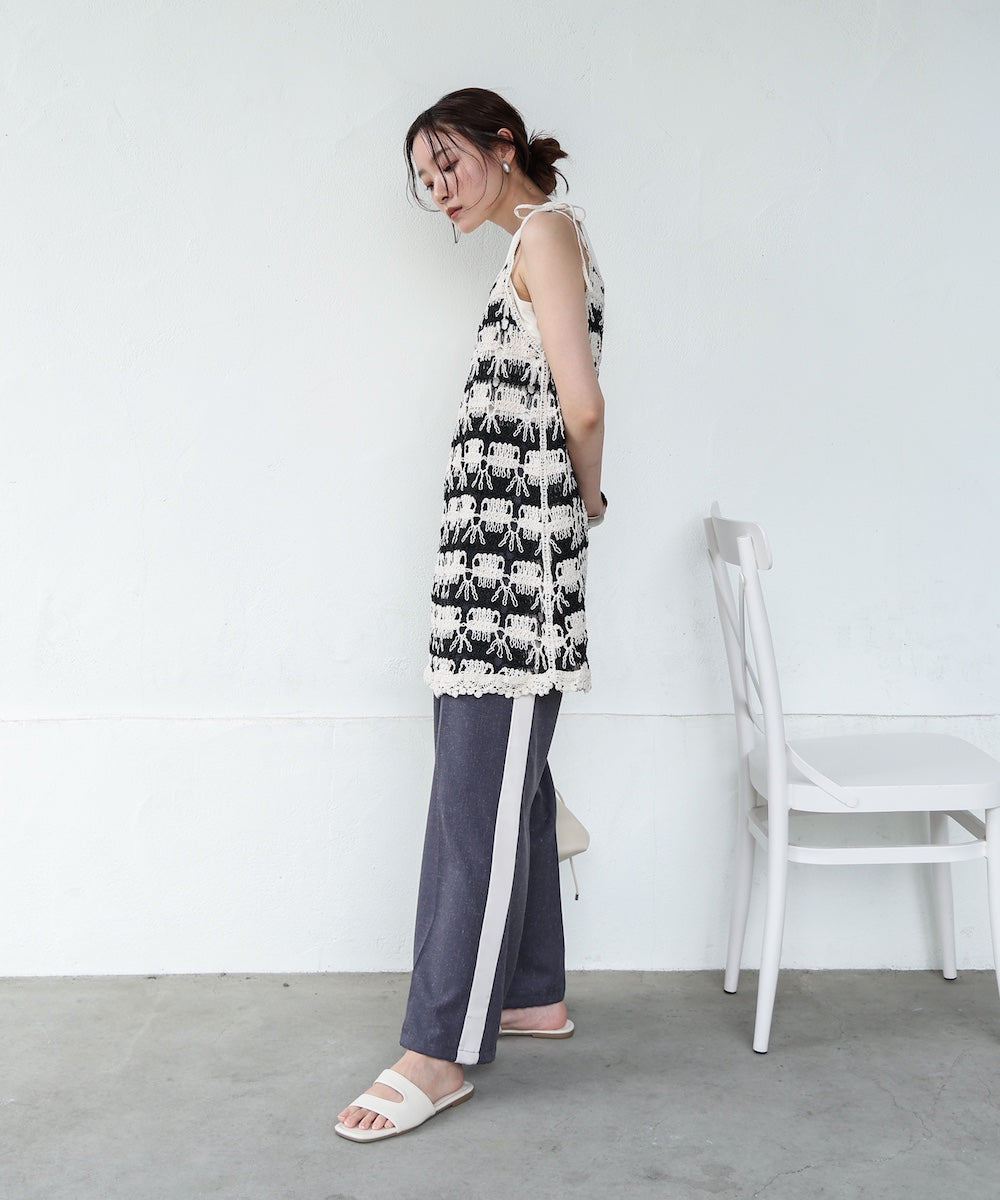 クロシェ編みミニワンピース