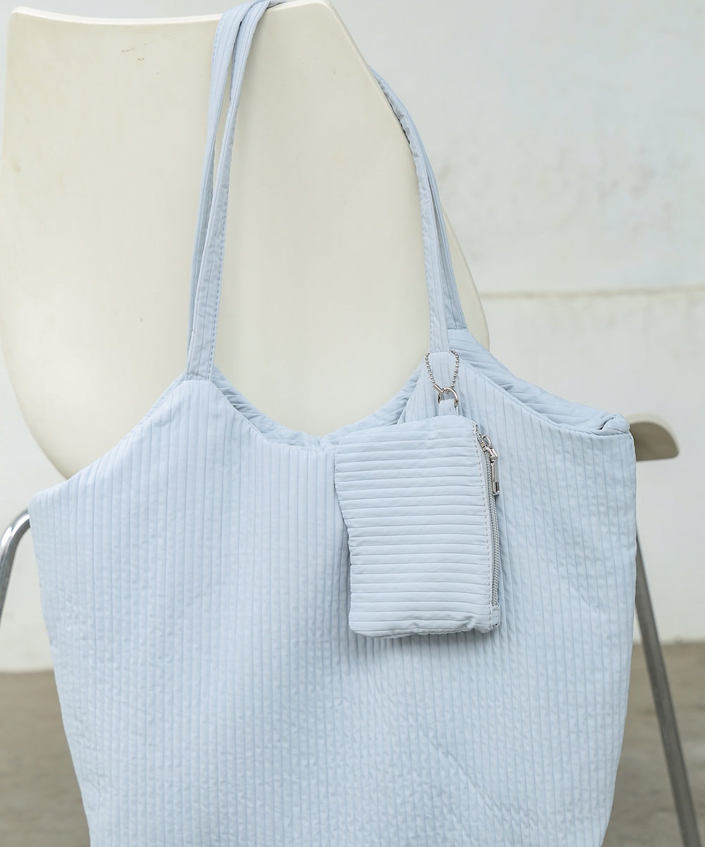 ポーチ付き軽量キルティング ヌビバッグ