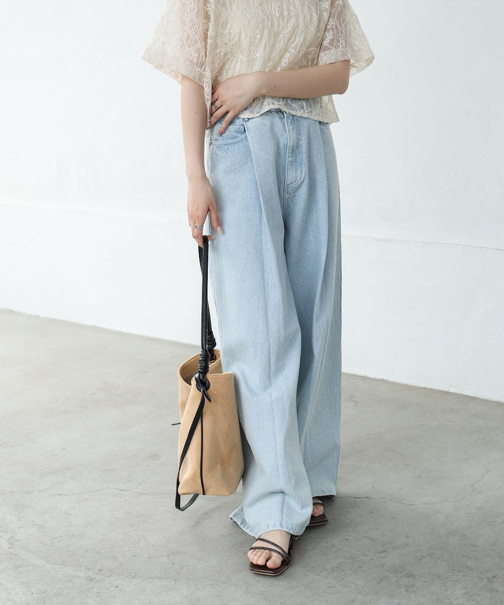 スエード調サイドライン2WAYバッグ