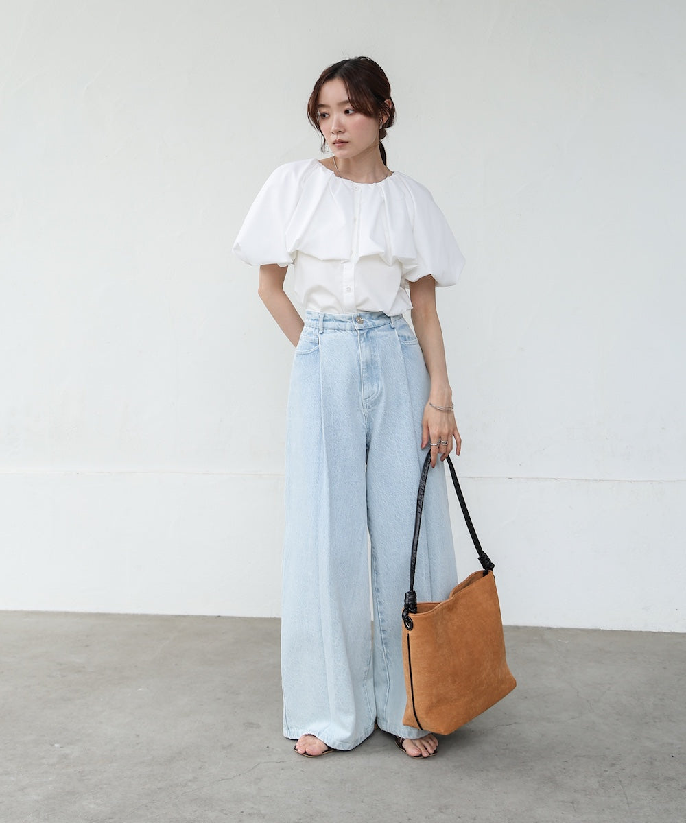 スエード調サイドライン2WAYバッグ