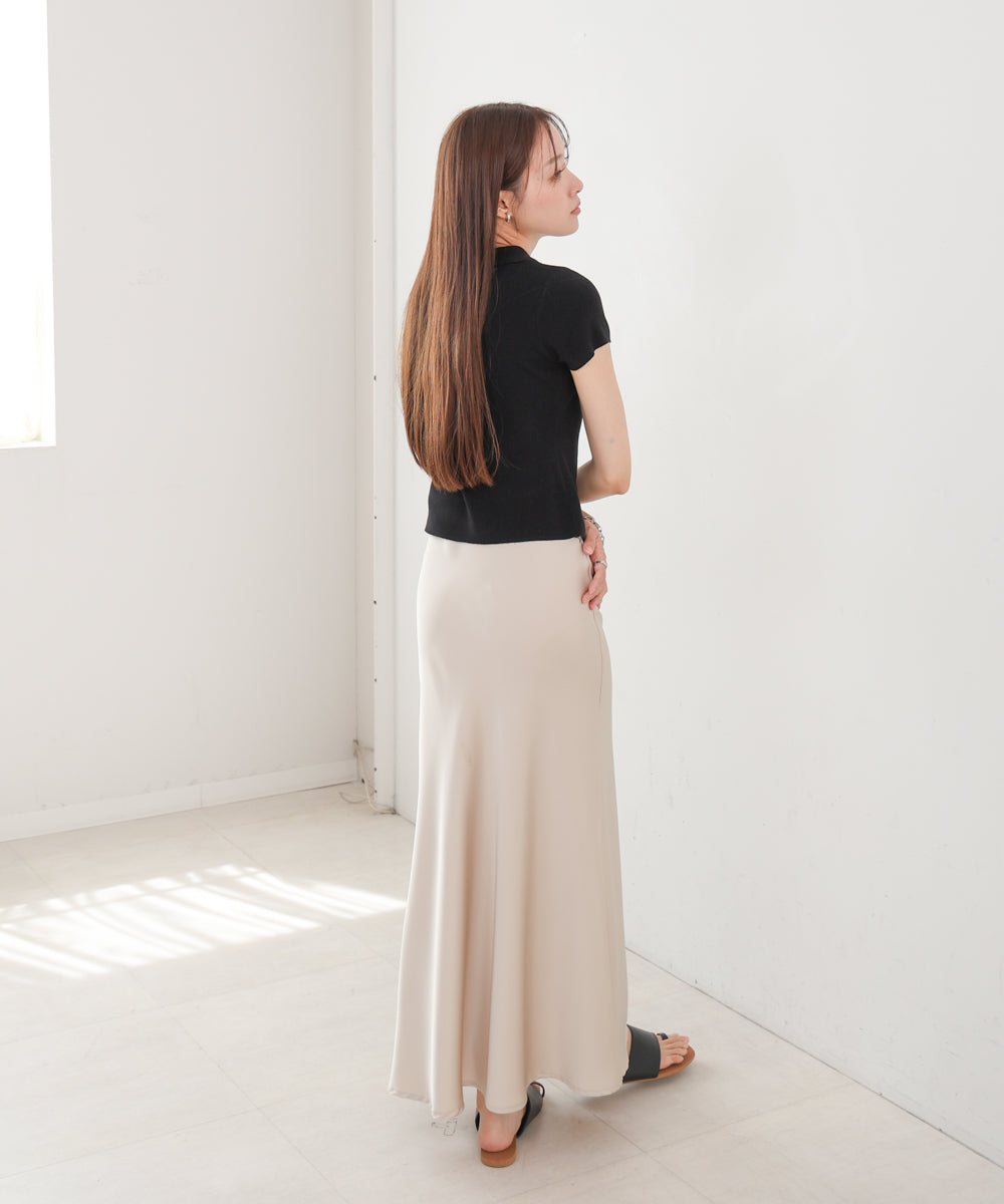 ビックカラーニットトップス