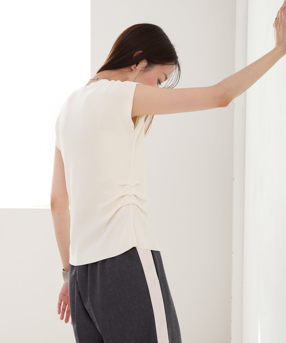 フロントスリット サマーニットTシャツ