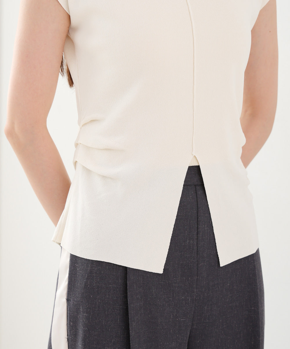 フロントスリット サマーニットTシャツ