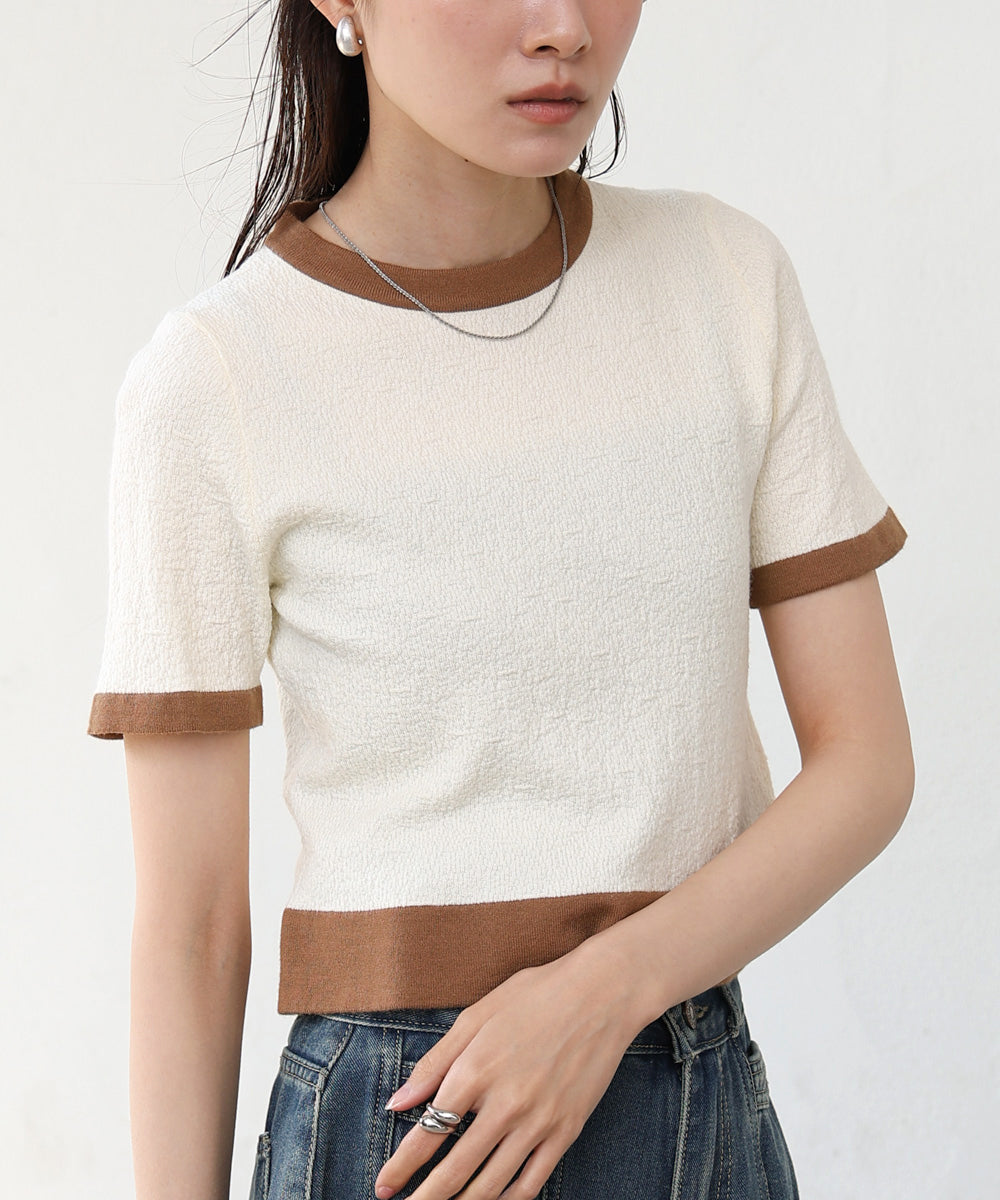 リンガーニットTシャツ